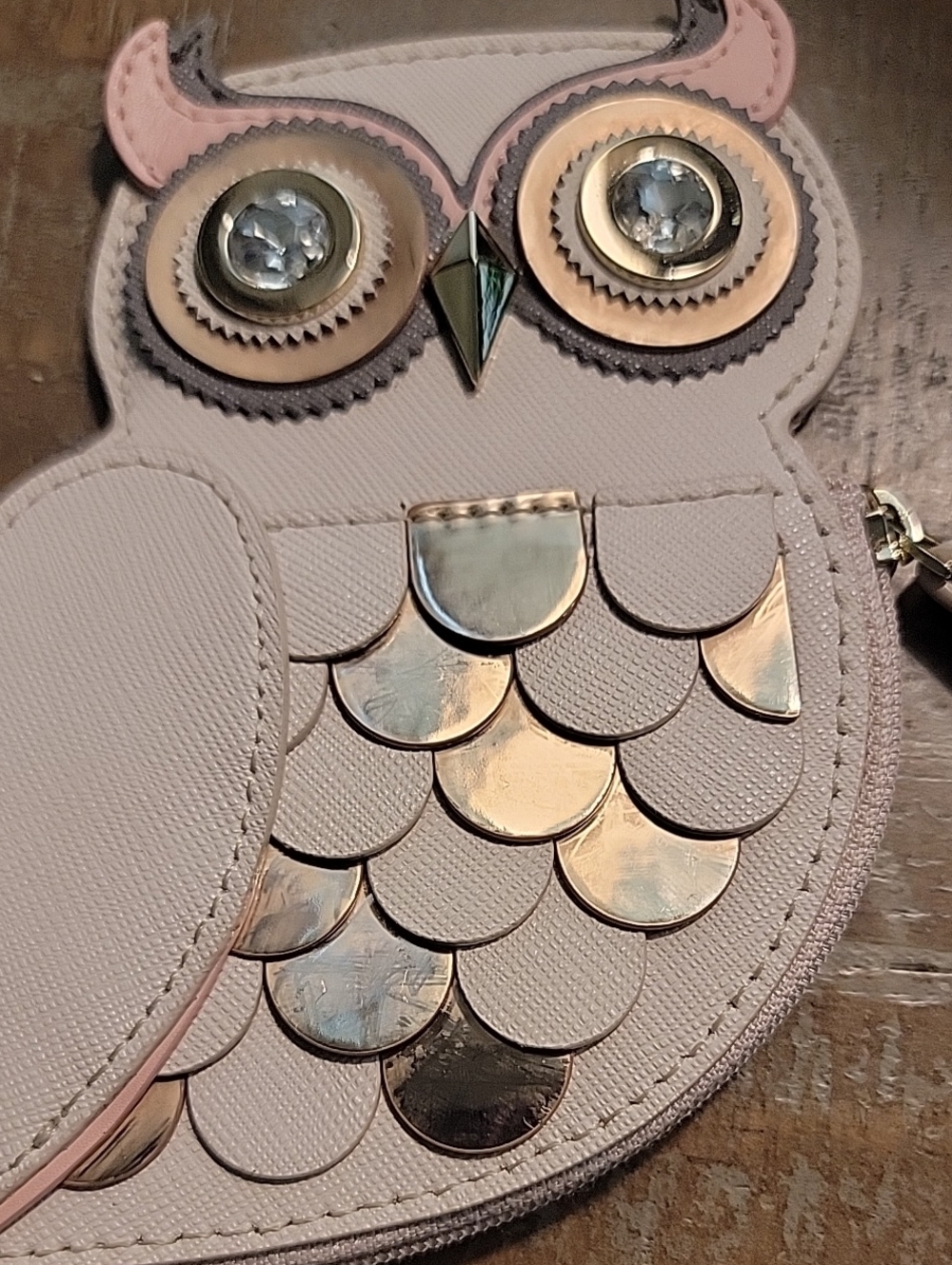 kate spade Blaze A Trail Beige and Pink Owl Coin Holder - Picture 4 of 14